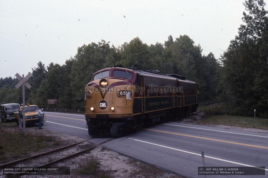 Slide: Conway Scenic Railroad #6516 at Twin Mountain